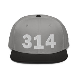 314 Area Code Snapback Hat