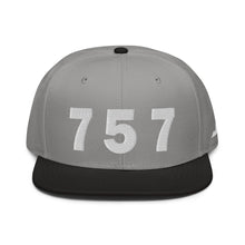 Load image into Gallery viewer, 757 Area Code Snapback Hat