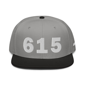 615 Area Code Snapback Hat