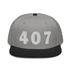 407 Area Code Snapback Hat