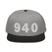 Load image into Gallery viewer, 940 Area Code Snapback Hat