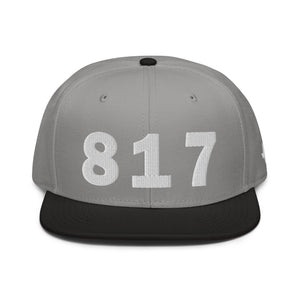 817 Area Code Snapback Hat