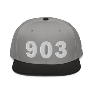 903 Area Code Snapback Hat