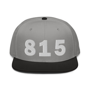 815 Area Code Snapback Hat