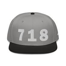 Load image into Gallery viewer, 718 Area Code Snapback Hat