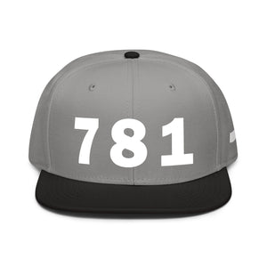 781 Area Code Snapback Hat