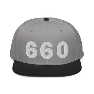 660 Area Code Snapback Hat