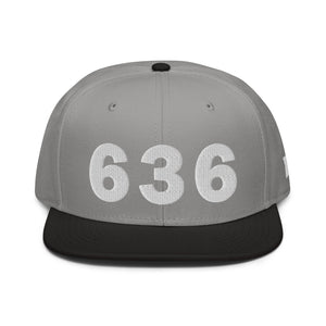 636 Area Code Snapback Hat