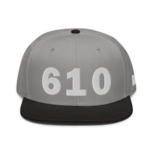 Load image into Gallery viewer, 610 Area Code Snapback Hat