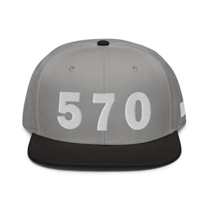 570 Area Code Snapback Hat