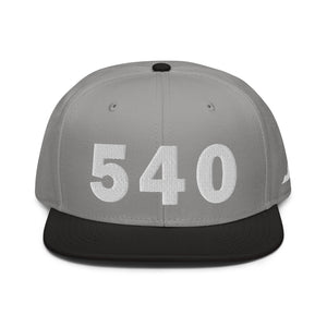 540 Area Code Snapback Hat