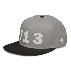 713 Area Code Snapback Hat