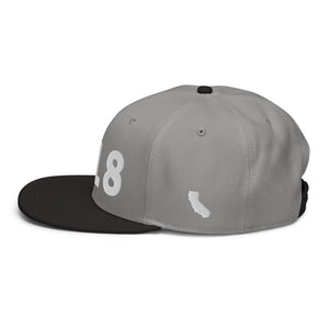 818 Area Code Snapback Hat