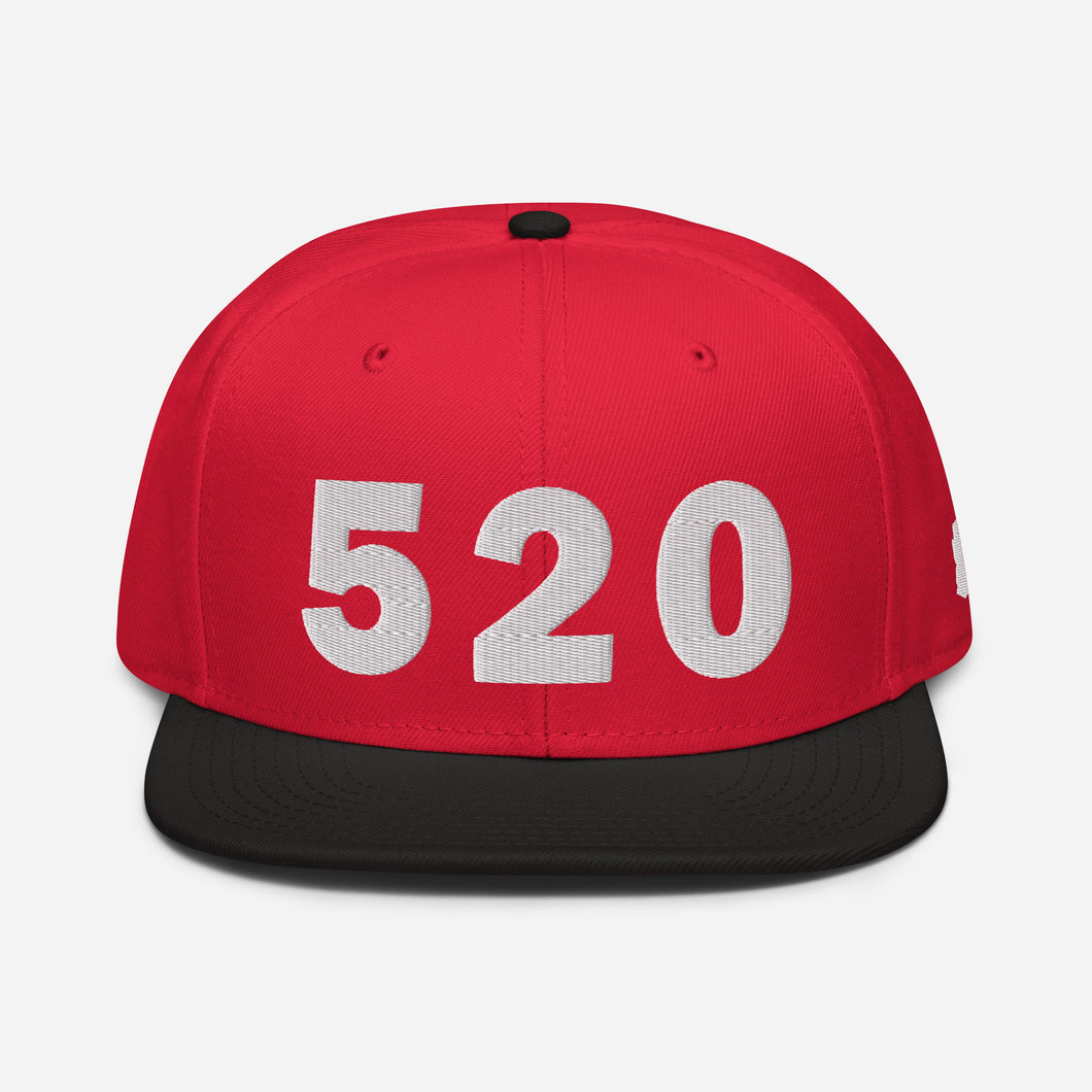 520 Area Code Snapback Hat