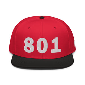 801 Area Code Snapback Hat