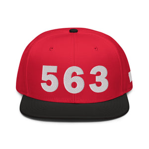 563 Area Code Snapback Hat