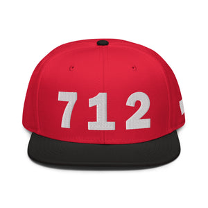 712 Area Code Snapback Hat