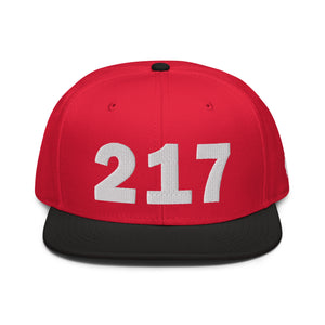 217 Area Code Snapback Hat