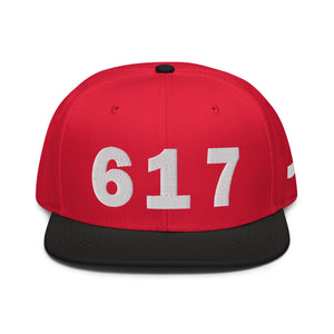 617 Area Code Snapback Hat