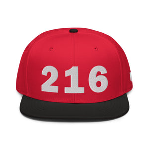 216 Area Code Snapback Hat