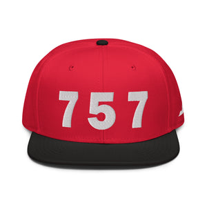 757 Area Code Snapback Hat