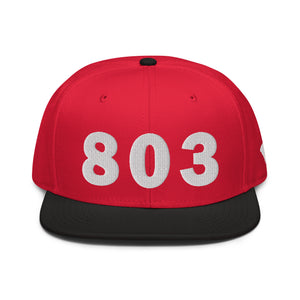 803 Area Code Snapback Hat