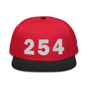 254 Area Code Snapback Hat