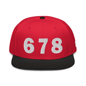 678 Area Code Snapback Hat