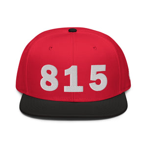 815 Area Code Snapback Hat