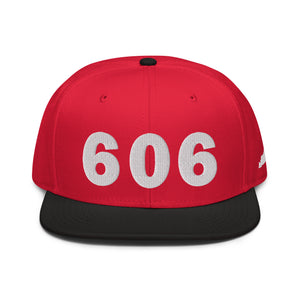 606 Area Code Snapback Hat