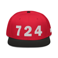 Load image into Gallery viewer, 724 Area Code Snapback Hat