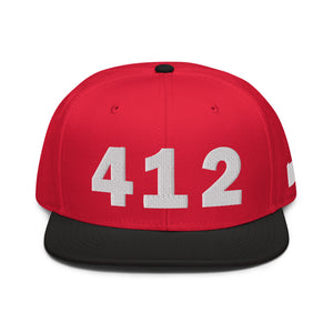 412 Area Code Snapback Hat