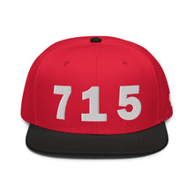 Load image into Gallery viewer, 715 Area Code Snapback Hat