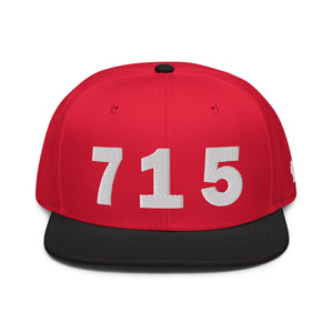 715 Area Code Snapback Hat