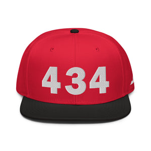 434 Area Code Snapback Hat