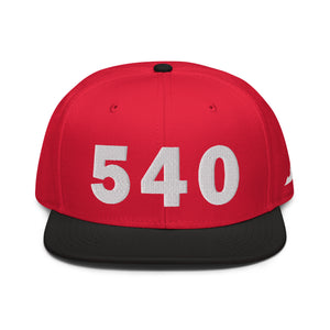 540 Area Code Snapback Hat