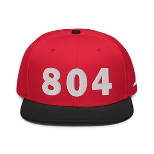 804 Area Code Snapback Hat