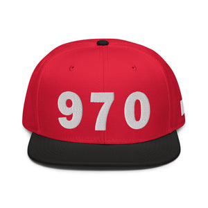 970 Area Code Snapback Hat