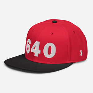 640 Area Code Snapback Hat