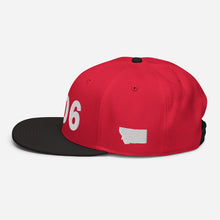 Load image into Gallery viewer, 406 Area Code Snapback Hat