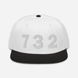 732 Area Code Snapback Hat