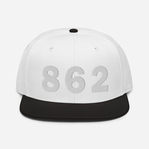 862 Area Code Snapback Hat