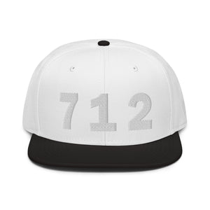 712 Area Code Snapback Hat