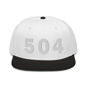 504 Area Code Snapback Hat