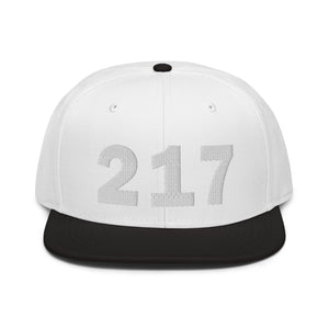 217 Area Code Snapback Hat