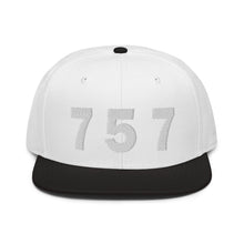 Load image into Gallery viewer, 757 Area Code Snapback Hat