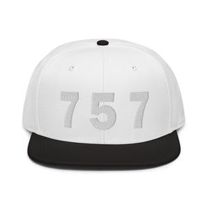 757 Area Code Snapback Hat