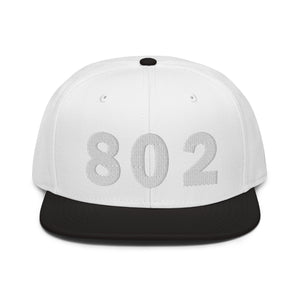 802 Area Code Snapback Hat