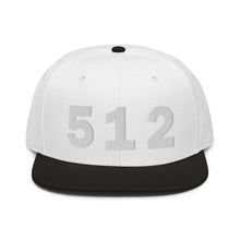 Load image into Gallery viewer, 512 Area Code Snapback Hat