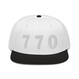 770 Area Code Snapback Hat